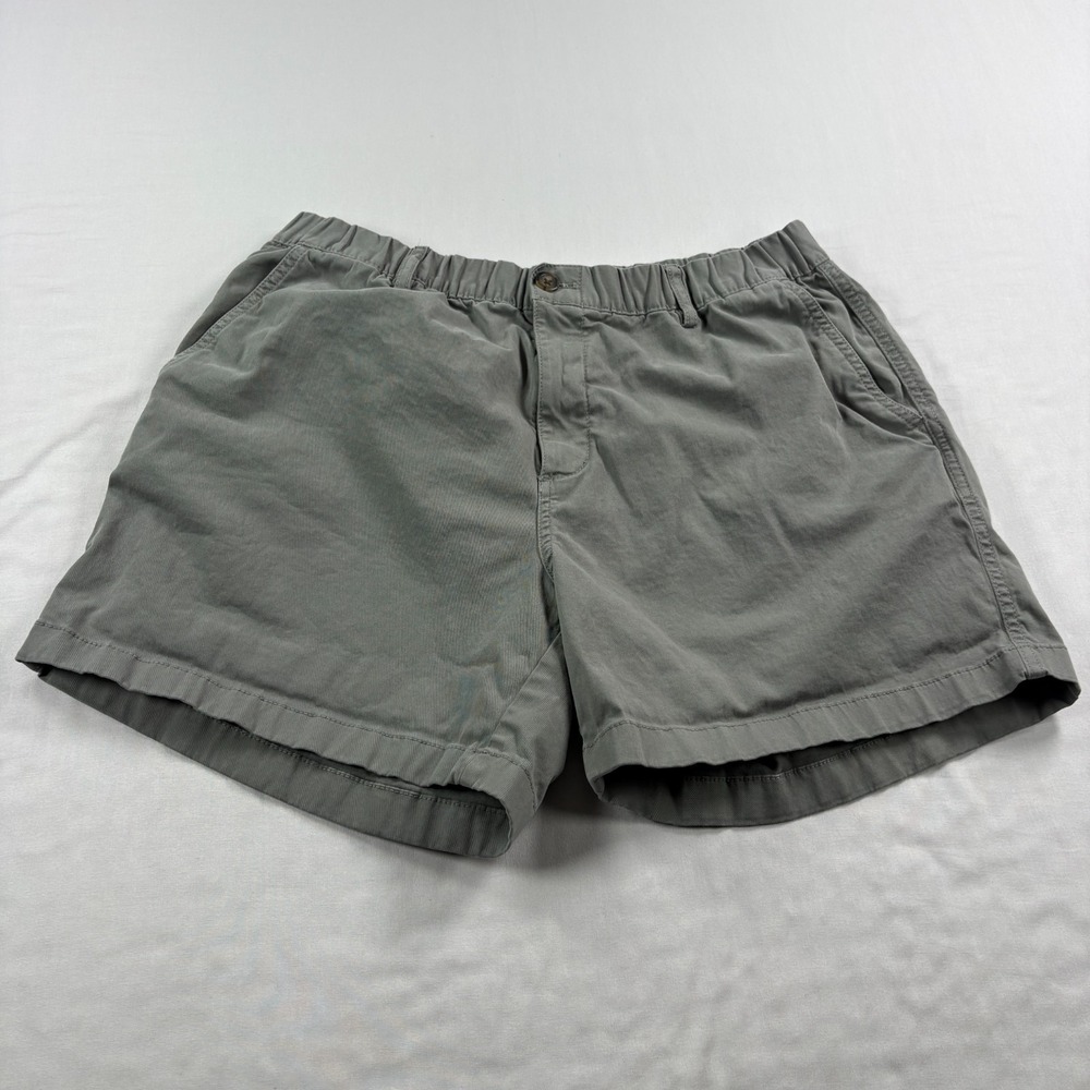 Bear Bottom Shorts Mens XL Gray Chino Stretch Above Knee Preppy Casual